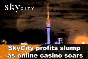 SkyCity Auckland profits slump as online casino soars